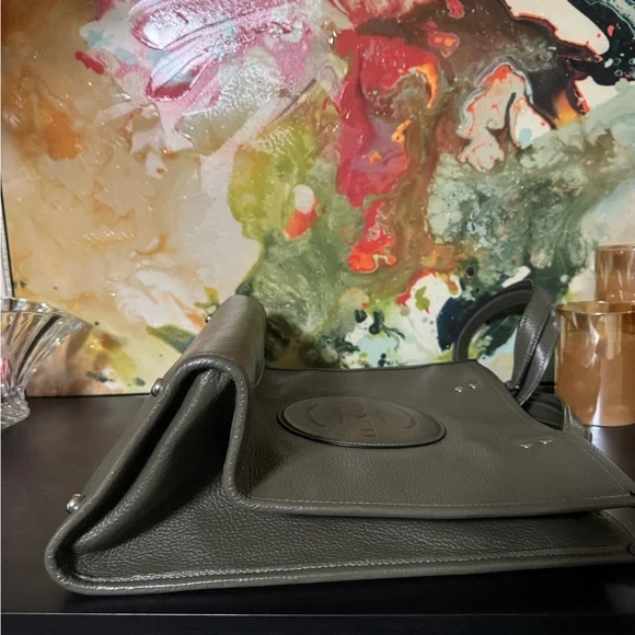 CoachOlive Green Leather Tote